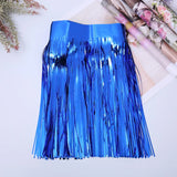 elvesmall 30x300CM Foil Fringe Garland Metallic Tinsel Streamers Banner Hanging for Parade Floats Birthday Wedding Christmas Party Decor