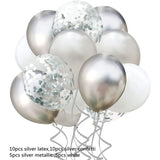 elvesmall 30pcs Globos Confetti Latex Balloons Wedding Decoration Baby Shower Birthday Party Decor Clear Air Balloons Valentine'S Day