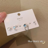 elvesmall Fashion New Delicate Elegant Butterfly Earrings Sets Simple Cute Korean Small Stud Earring for Women Girls Party Jewelry Gifts