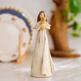 elvesmall Resin Crafts Decoration Home Decoration Angel Figure Statue Creative Decoration Birthday Gift Table Decoration