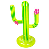 elvesmall Outdoor Swimming Pool accessories Inflatable Cactus Ring Toss Game Set Floating Pool Toys Beach Party Supplies Party Bar Travel