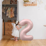 elvesmall 1pc 40inch Number Foil Balloons 1 2 3 4 5 6 Years Old Kid Boys Girls Crown Happy Birthday Balloon Baby Shower Decor Supplies