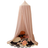 elvesmall Princess Style Kids Baby Bed Room Canopy Mosquito Net Curtain Bedding Dome Tent Crib Mantle Children's Bedside Mosquito Net