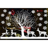 elvesmall white Snowflake Electrostatic Wall Sticker Kid Room Christmas Decoration Window Sticker Decals Decals New Year Natal Home Decor