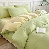 elvesmall New Solid Color Single Duet Cover Without Print Wind Dual All-quilted Cover Without Pillowcase 160x210 180x220 220x240 Bedding