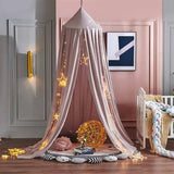 elvesmall  Summer Fabric Mosquito Net Tent Canopy Window Anti Mosquito Net Nordic style solid color Home and garden child bed