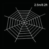 elvesmall Halloween Spider Web Giant Spider Web Decoration Black White Giant Stretchy Cobweb Party Bar Haunted House Home Decoration