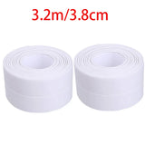 elvesmall For Bathroom Kitchen Accessories Shower Bath Sealing Strip Tape Caulk Strip Self Adhesive Waterproof Wall Sticker Sink Edge Tape