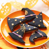 elvesmall 6pcs Halloween Cookie Cutter Mold Pumpkin Ghost Bat Biscuit Chocolate Molds Baking Cake Decorating Tool Halloween Party Supplies