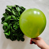 elvesmall 30pcs 10inch Retro Dark Green Chrome Gold Latex Balloons Baby Shower Wedding  Anniversary Birthday Party Decoration DIY Supplies