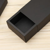 elvesmall  10pcs Kraft Paper Gift Package Wedding Party Cookies Candy Cake Box With Clear PVC Window Exquisite Drawer Box Display