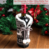 elvesmall Christmas Wine Bottle Cover Merry Christmas Decorations For Home  Cristmas Ornament Xmas Navidad Gifts New Year