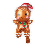 elvesmall  Christmas Balloons Santa Claus Gingerbread Man Xmas Tree Balloons Merry Christmas Holiday Decoration Aluminum Film Balloon