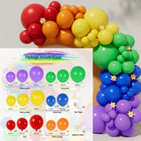 elvesmall Multicolor Rainbow Balloon Garland Arch Kit Wedding Decor Balloons Birthday Party Baptism Girl Unicorn Baby Shower Globos Baloon