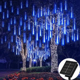 elvesmall  Solar Led Light Outdoor Meteor Shower Rain Lights Waterproof Garden Decor Outdoor Street Garland New Year Christmas Decoration