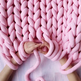 elvesmall  Chunky Cotton Yarn for Arm Knitting Crochet Super Saver Jumbo Giant Bulky Premier Yarn for Making Pets House Blanket DIY Home