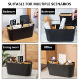 elvesmall Bamboo Electric Toothbrush Holder Razor Makeup Brush Storage Box Toothpaste Toothbrush Stand Bathroom Accessories