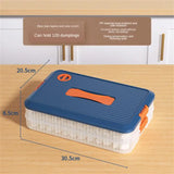 elvesmall Refrigerator Organizer Dumpling Storage Box Kitchen Organizer Food Storage Box with Lid Stackable Transparent Plastic Shelf
