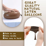 elvesmall Brown White Sand Balloons Garland Arch Kit Kids Birthday Party Balloon Baby Shower Decor Wedding Anniversary Decoration Supplies