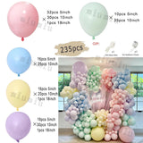 elvesmall Macaron Sage Green Gold Balloon Garland Arch Kit Kids Birthday Wedding Party Orange Latex Baby Shower Decoration Balloons