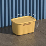elvesmall Home Sundries Toy Storage Box with Cover Plastic Closet Wardrobe Desk Organizers Clothes Kitchen Storage Containers Baskets