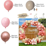 elvesmall Boho Dusty Retro Pink Balloons Garland Arch Kit Bride Wedding Birthday Party Decoration Girls Baby Shower Rose Gold Ballon Chain