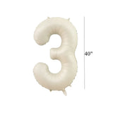 elvesmall  1set Creamy Number Balloon Tower Avocado Green Balloons Set For Adult 30 40 50 Birthday Party Decoration Kids Birthday Supplies