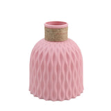 elvesmall 1PC Water Ripple Plastic Vase Wave Flower Pot Arrangement Modern Nordic Style Home Living Room Desktop Decoration Ornament