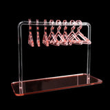 elvesmall 8 Pcs Hangers Shaped Jewelry Holder Personalized Earrings Display Racks Hanging Clothes Stand Storage Jewelry Organizer Holders