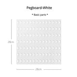 elvesmall Pegboard Wall Panels Pegboard Wall Organizer Mounting Display Diy Pegboard Kit Tool Storage Panel Board Rack Bathroom Kitchen