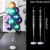 elvesmall 2set 132cm Birthday Balloons Air Balls Stand Balloon Holder Column Birthday Party Decor Kids Adult Holder Ballons Accessories
