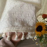 elvesmall  Kitchen Curtains Linen Tier Curtains Farmhouse & Cafe Curtains Flax Country Rustic for Bathroom Laundry Room 1 Panel Crude