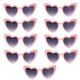 elvesmall Heart Shaped Sunglasses for Women Retro Cat Eye Sunglasses Wedding Engagement Decoration Shopping Traveling Party Accessories