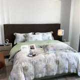 elvesmall  Svetanya Egyptian Cotton 1000TC Bed Linens Queen King Size Set Sheet Duvet Cover Bedding