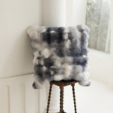 elvesmall  High-end Tuscan Imitation Fur Throw Pillow Luxury High Grade Sofa Cushion Super Soft  Plush Seat Cushion/Back Cushions Pillows