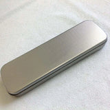 elvesmall  1pc Metal Pencil Pen Box Fountain Pen Case Storage Gift Box Tinplate Box Pencil Stationery Organizer Large Capacity Rectangular