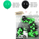 elvesmall  Black and Gold Balloons Garland Arch Kit with Starburst Foil Balloons for Wedding Birthday Family Party Decorations Supplies
