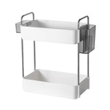 elvesmall  -  INS 2Layers Desktop Skin Care Products Storage Rack Home Seasoning Bottle Cups Rack Study Bookshelf Stationery Sundry Organizer