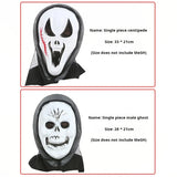 elvesmall Halloween Creepy Devil Mask Screaming Terror Scary Ghost Face Head Mask Horror Squealing Grimace Mask Cosplay Party Costume Prop