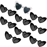 elvesmall Heart Shaped Sunglasses for Women Retro Cat Eye Sunglasses Wedding Engagement Decoration Shopping Traveling Party Accessories