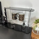 elvesmall  -  INS Style Luxury desktop shelf Water cup storage High beauty cup holder Removable acrylic perfume hand display