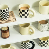 elvesmall  -  Korean Style Ceramic Mug Coffee Cups Home Office Tea Cup Coffee Cups Korean Mug Nordic Home drinkware Japan Mug