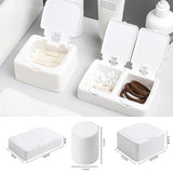 elvesmall Pop-up Small Card Storage Box Classification Drawer Desktop Organizer Box Ins Photocard Holder Dustproof Jewelry Container