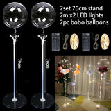 elvesmall 1/2 set Latex Balloon Holder Balloons Stand Column Metallic Balloons Baby Shower Kids Birthday Party Wedding Decoration Supplies