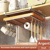 elvesmall  Kitchen Under Cabinet Basket Storage Shelf Cutting Board Rack Kitchen Closet Rack Under Desk Cabinet Office Bathroom Organizers