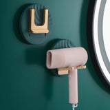 elvesmall Folding Hair Dryer Holder Rack Counter Storage Organizer Orange Green White Hair Dryers Wire Plugs Holding Shelf Foldable Hanger