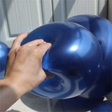 elvesmall 20pcs 5/10/12inch Luminous Blue Latex Balloons Dark Blue Helium Air Balloon Birthday Wedding Decoration Party Balloon Supplies