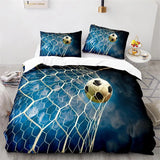 elvesmall Sports 3D Football Bedding Set And Pillow Case Double Size Household Textile Product Decoration Teenager Room Soccer Duvet Cover