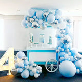 elvesmall Blue Balloon Garland Arch Kit 1st Birthday Party Decoration Kids Baby Shower Boy Wedding Birthday Ballon Foil Latex Ballon Globo