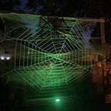 elvesmall Halloween Spider Web Giant Spider Web Decoration Black White Giant Stretchy Cobweb Party Bar Haunted House Home Decoration